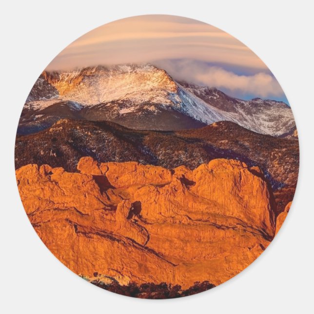 Sticker Rond Nuage lenticulaire (Devant)