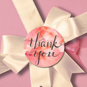 Sticker Rond Nuages roses de gratitude