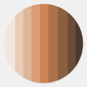Sticker Rond Nuances de l'autocollant Brown