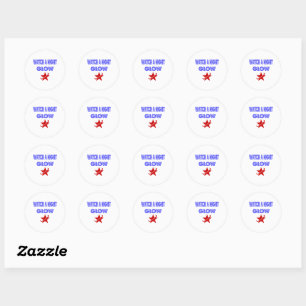 Sticker Rond nuit brillante