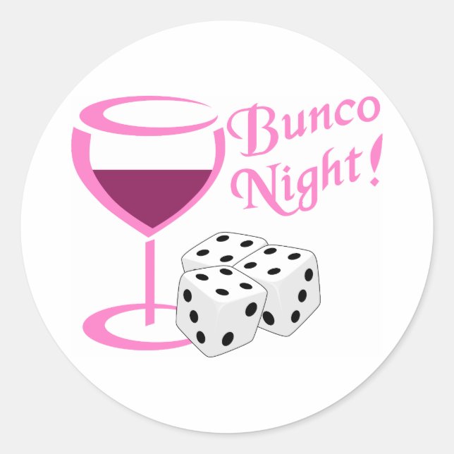 Sticker Rond Nuit Bunco (Devant)
