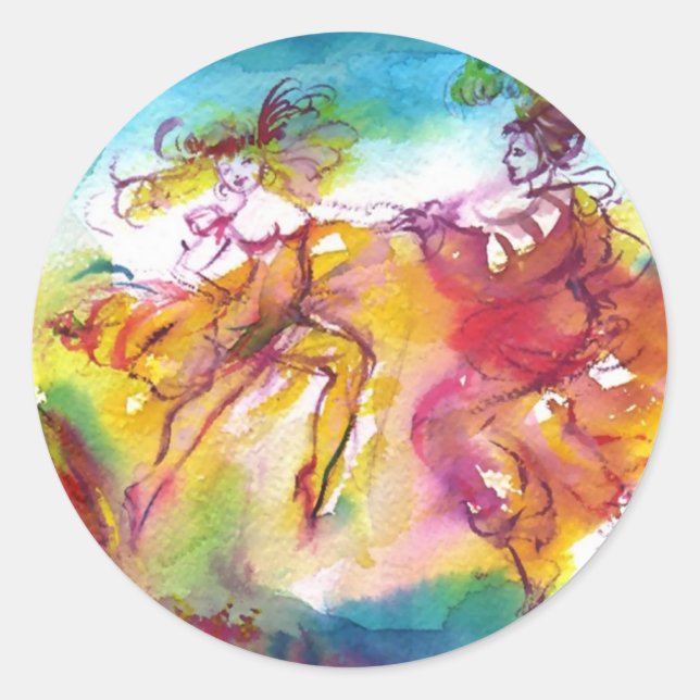 Sticker Rond NUIT DU CARNAVAL / Mascarade vénitienne, Musique d (Devant)