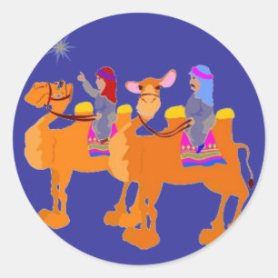 Sticker Rond nuit étoilée