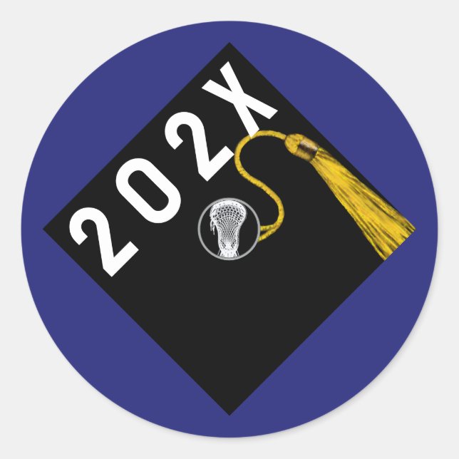 Sticker Rond Nuit principale de Lacrosse (Devant)