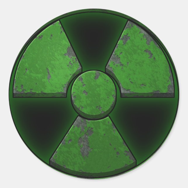 Sticker Rond Nuke vert (Devant)