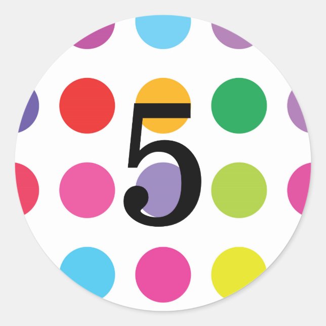 Sticker rond numérique (Devant)