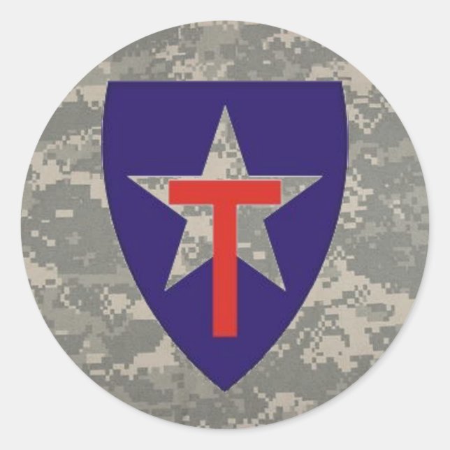 Sticker Rond numérique, décalque étoile TXSG (Devant)