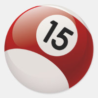 NUMÉRO 15 BILLARDS BALL