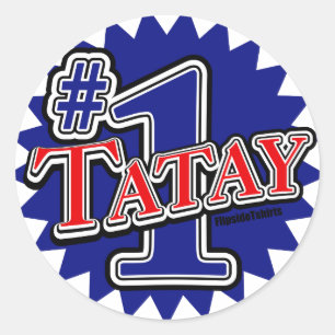 Sticker Rond Numéro 1 Tatay