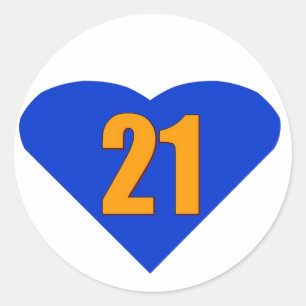 Sticker Rond Numéro 21