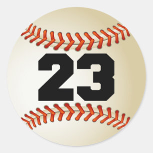 Sticker Rond Numéro 23 Baseball