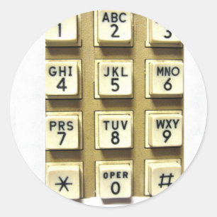 Sticker Rond Numéro de téléphone