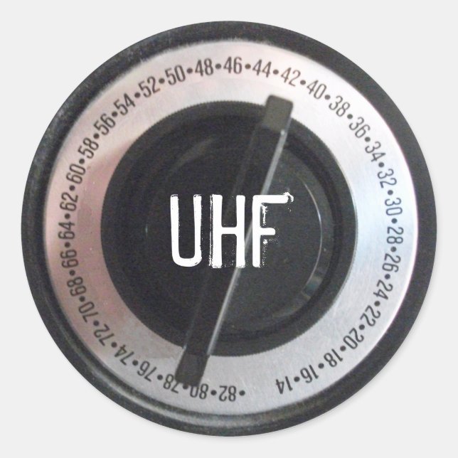 Sticker Rond Numéro UHF (Devant)