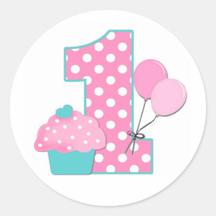 Sticker Rond Numéro un