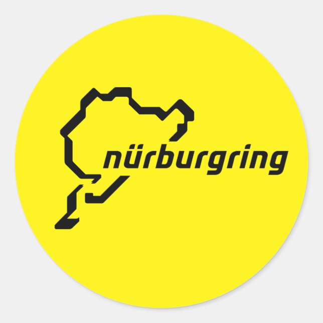 Sticker Rond Nurburgring Nordschleife Gran Turismo Driver (Devant)