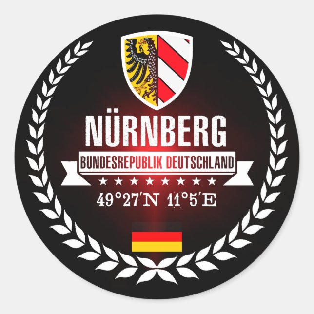 Sticker Rond Nuremberg (Devant)