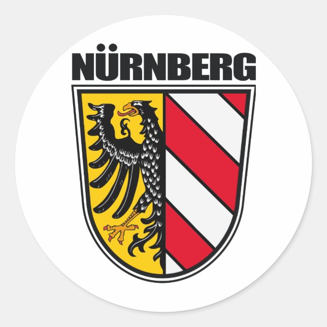 Sticker Rond Nurnberg de Nuremberg (Devant)