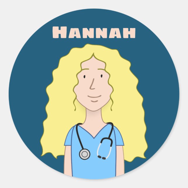 Sticker Rond Nurse (Devant)