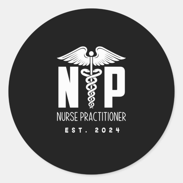 Sticker Rond Nurse Praticien EST 2024 (Devant)