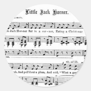Sticker Rond Nursery Rhyme Jack Korner
