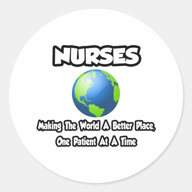 Sticker Rond Nurses. (Devant)
