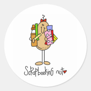 Sticker Rond Nut scrapbooking