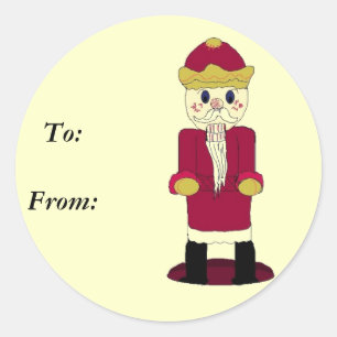 Sticker Rond Nutcracker Gifttag