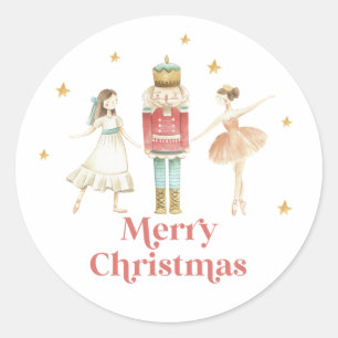 Sticker Rond Nutcracker Winter Ballet Noël