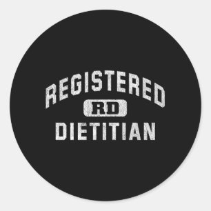 Sticker Rond Nutritionniste diététiste enregistré