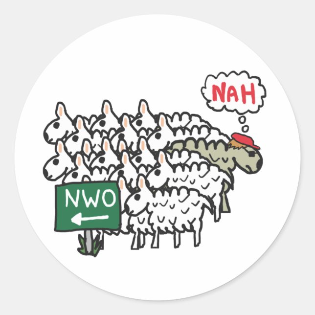 STICKER ROND NWO (Devant)
