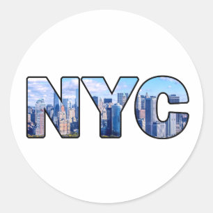 STICKER ROND NYC