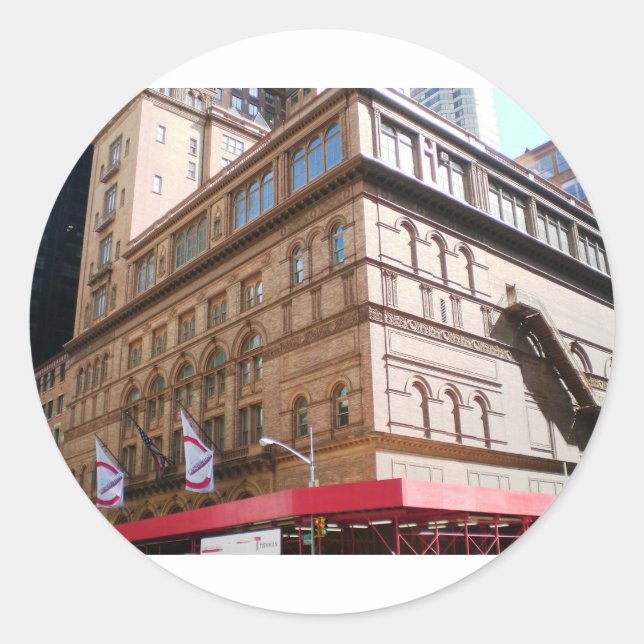 Sticker Rond NYC Carnegie Hall (Devant)