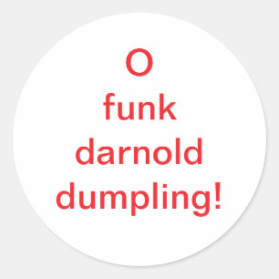 Sticker Rond O funk darnold dumpling Hankamer Artjunkhaus Comic