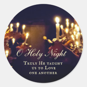 Sticker Rond Ô Saint Nuit, Vraiment Il nous a appris à aimer