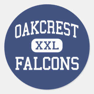 Sticker Rond Oakcrest - Falcons - Haut - Mays Landing