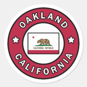 Sticker Rond Oakland Californie