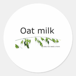 Sticker Rond Oat milk