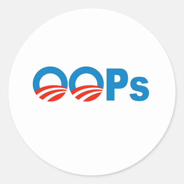 Sticker Rond Obama (Devant)