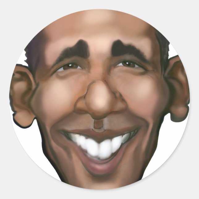 Sticker Rond Obama (Devant)