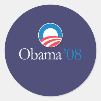 Sticker Rond Obama '08