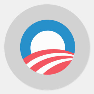 Sticker Rond Obama 2008