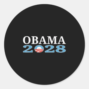 Sticker Rond Obama 2028 Chemise Obama pour le président 2028