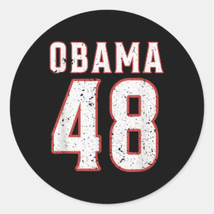Sticker Rond Obama 48 Le Président Usa America 2028