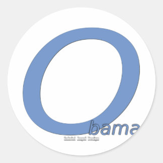 Sticker Rond Obama Big O