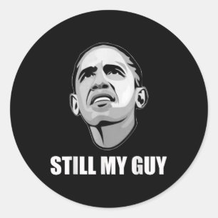 Sticker Rond Obama, Encore Mes Maris Hommes, Femmes Et Enfants