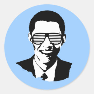 Sticker Rond Obama inaugure