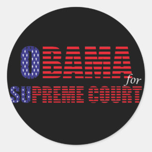 Sticker Rond Obama pour l'autocollant de court suprême