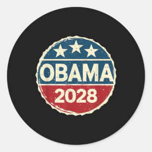 Sticker Rond Obama pour le président 2028 Obama 2028