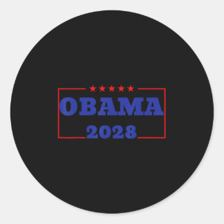 Sticker Rond Obama pour le président 2028 Obama 2028 48e