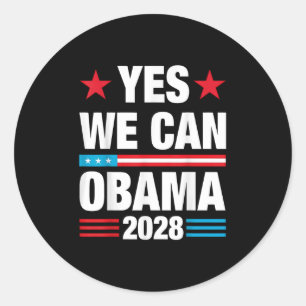 Sticker Rond Obama pour le président 2028 Obama 48ème président